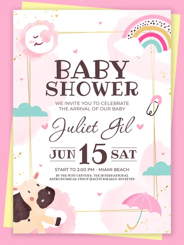 baby sprinkle invitations